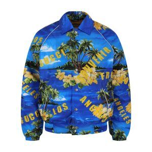 Gucci Printed Nylon Jacket Multi Mens